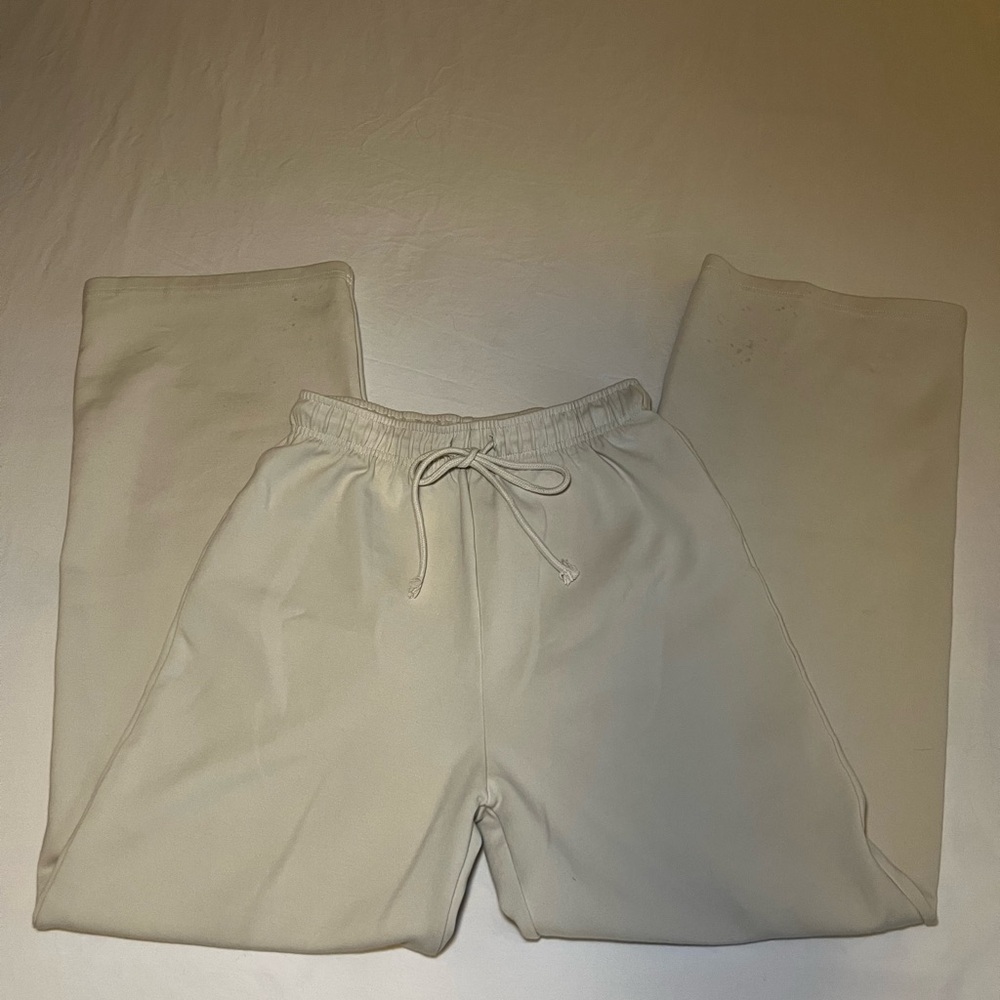 Zara Wide Leg Pants in Cream